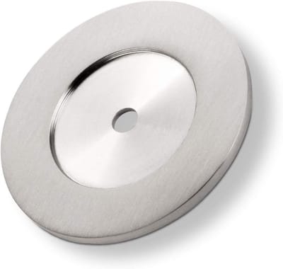 Onderlegger Deurstoppers - Bevestiging Plaat - Muur Beschermen - Echt Roestvrij Staal - 52 mm Diameter - Zilver