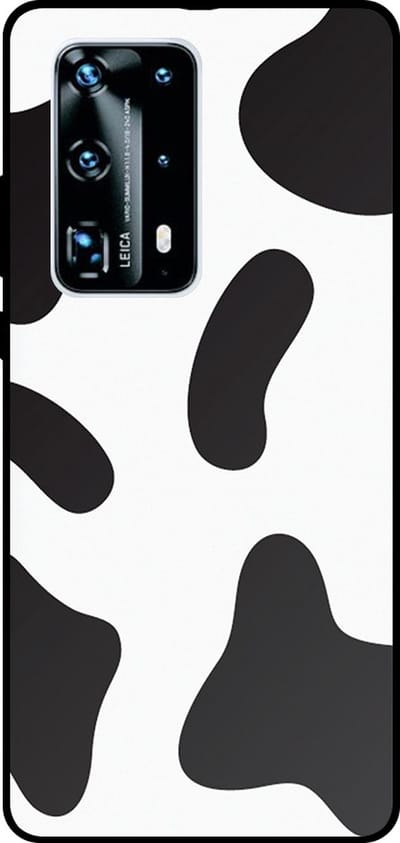 Smartphonica Telefoonhoesje Geschikt voor Huawei P40 Pro Plus met Koeienvlekken Opdruk - TPU Backcover Case With Cow Patches Design geschikt voor Huawei P40 Pro Plus