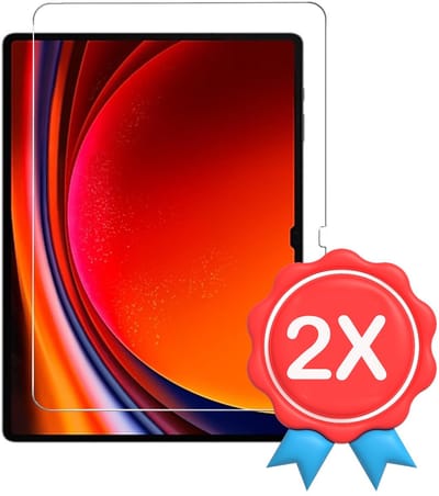 Screenprotector Glas - Tempered Glass Screen Protector Geschikt voor: Samsung Galaxy Tab S10 Plus / S9 Plus / Tab S9 FE Plus - 12.4 Inch - 2x