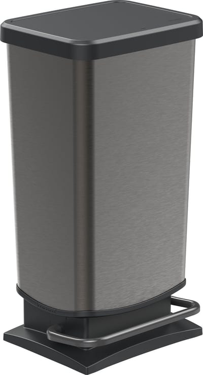 Rotho Paso pedaalemmer - prullenbak 40L - BPA vrij - grafiet