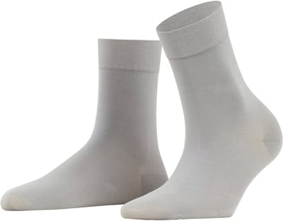 FALKE Fine Softness lichte gevoel elegant materiaal halfdoorzichtig 50 DEN sokken dames grijs - maat 35-38