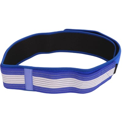 Ischias Riem Verstelbare Bekkenstabilisatie Pijn Verminderen Sacro-iliacaal SI Gewricht Heup Riem Brace 140CM blauw