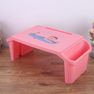Laptop Bed Bureau - Studie Bureau - Thuiswerken - Uniek Brugontwerp - 60 x 31 x 22 cm - Roze