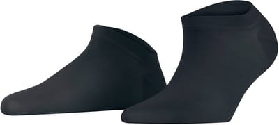 FALKE Fine Softness lichte gevoel elegant modal 50 DEN sneakersokken enkelsokken dames grijs - maat 35-38