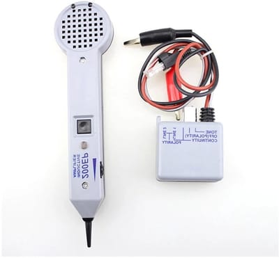 Netwerkkabeltester - Kabeltester Toongenerator - Lijnonderhoud - Instelbaar Volume - 300g - Zwart