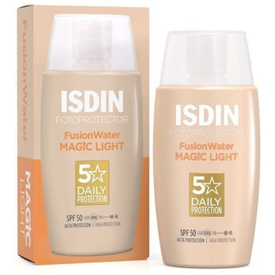 Photoprotection - ISDIN - Fusion Water Color Light - SPF50 - 50 ml - Texture ultra-légère