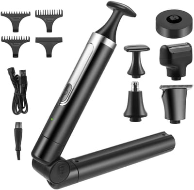 Velori Rugscheerapparaat voor Mannen - Rugtrimmer - Bodygroomer - Elektrisch Scheerapparaat - Draadloos Oplaadbaar - Nat en Droog Scheren - Uitschuifbare Steel 29,5-46,5 cm