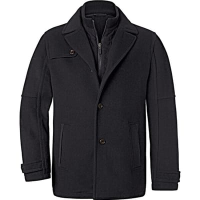 Jan Vanderstorm herren Jack - 56 - zwart - Plus Size