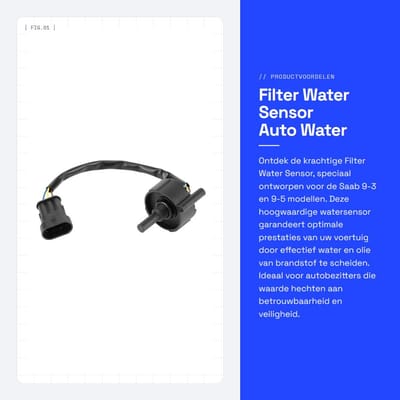 Dailygoods- Waterafscheider Nieuw - Auto Water Sensor - Olie-Waterafscheider - ABS - Compatibel met 9-3/9-5 - OE 12762673 - Brandstofsensor