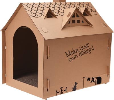 Cats Collection - Kattenhuis - Karton DIY - 48 x 44 x 36 cm