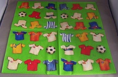 Lunch servetten Voetbal shirt - Paper + Design - 33x33 cm