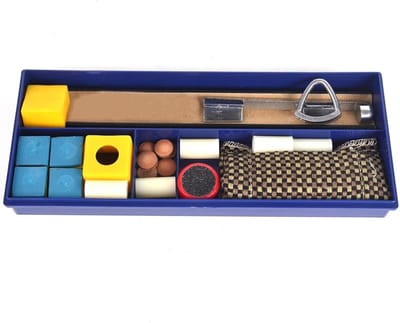Biljartkeu Accessoires - Poolkeu Set - Onderhoud en Reparatie - Inclusief Klem en Tips - 24 cm Lengte - Niet gespecificeerd
