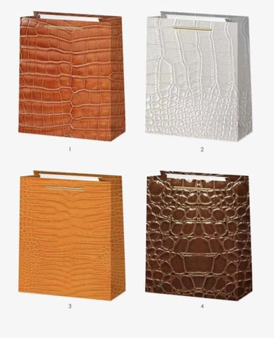 8 x Luxe papieren cadeautassen - 23*18*8cm – Stevig & Herbruikbaar – Verschillende Kleuren en Prints – Cadeau & Geschenktas