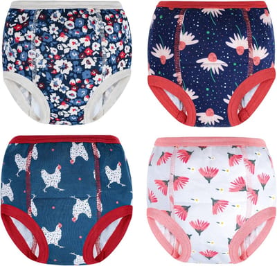 Baby zindelijkheidstrainingsbroek, 4-delig ondergoed voor luiers voor kinderen, wasbare zindelijkheidstrainingsbroek voor meisjes en jongens, 3 jaar