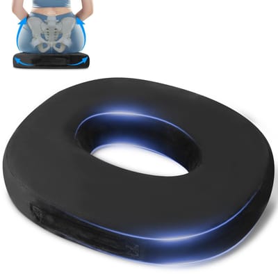 Unyqoos ® Ergonomisch Traagschuim Zitkussen voor Pijnverlichting en Comfort tijdens Langdurig Zitten