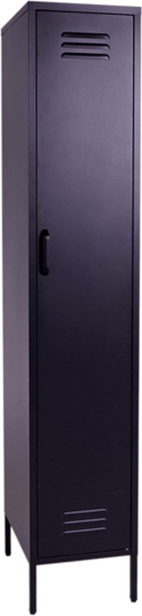 MaximaVida metalen kleding lockerkast Finn zwart 45 x 35 x 185 cm - smal