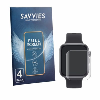 Savvies - Screenprotector voor Huawei Watch Fit 5 - Folie Beschermfolie transparant volledig dekking 4 Stuks