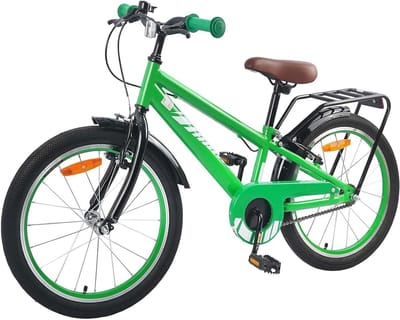 Kinderfiets - Jongensfiets Meisjesfiets - Fietsen Leren - Stabiel Stalen Frame - 20 Inch - Groen