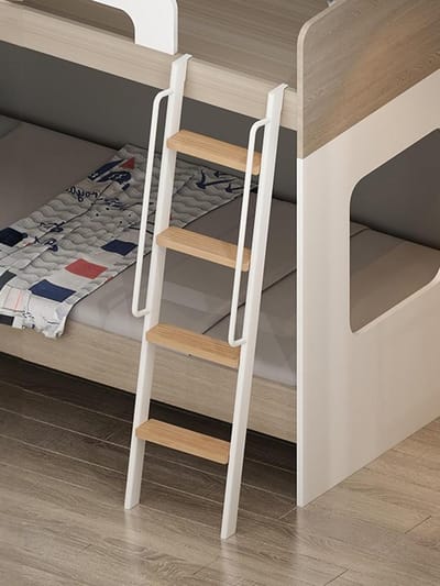 Stapelbedladder - Hoogslaper trap - Veilig klimmen - Met handvat - 34 cm breed - Zwart