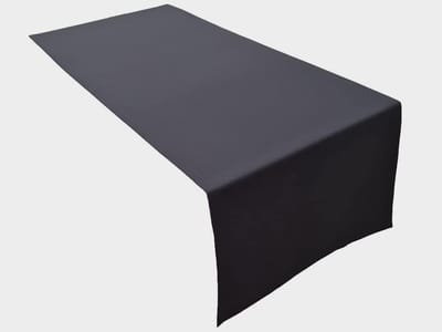 Home Hoogwaardige tafelloper, tafellinnen van 100% katoen, collectie concept, kleur en grootte naar keuze (tafelloper - 45x150cm, antraciet)