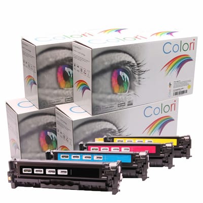 Set 4x Colori huismerk toner geschikt voor HP Laserjet Pro MFP M476 M476dn M476dw M476nw M 476 M 476dn M 476dw M 476nw HP 312X CF380X 312A CF380A CF381A CF382A CF383A