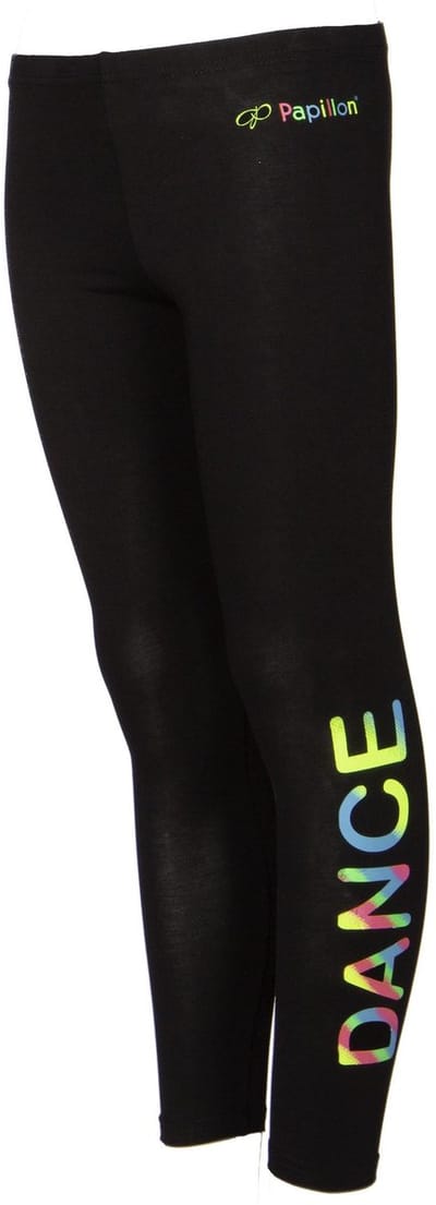 Papillon Sportlegging - Maat 164  - Meisjes - zwart - geel - blauw