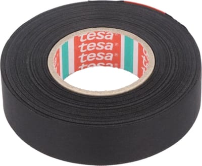 tesa 51025-00002-10 Textieltape Zwart (l x b) 25 m x 19 mm 1 stuk(s)