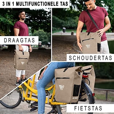 Waterdichte Fietstas met Laptopvak - Ideaal voor Avontuurlijke Fietstochten