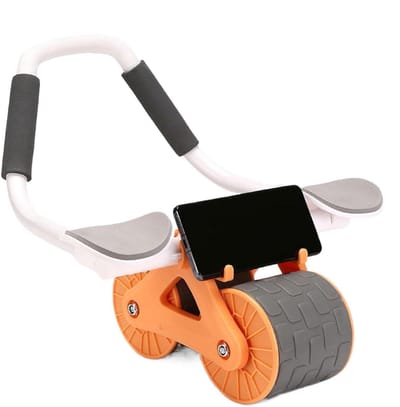 Buikspierwiel - Buiktrainer Roller - Krachtige Core Training - Met Elleboogsteun - 415 cm - Oranje