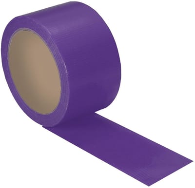 Dailygoods - PATIKIL Gaffers Tape 2 x 150 m, waterdichte gaffer-vloertape zonder resten, niet reflecterend, gemakkelijk scheurbaar voor fotografie, elektrische kabel, industrieel gebruik, paars