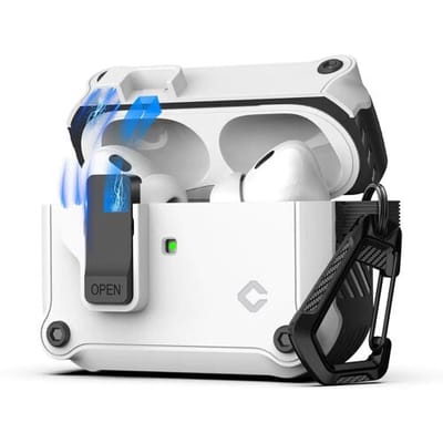 Coverzs TPU & PC Rugged case geschikt voor AirPods 3 - Beschermhoesje - Optimale bescherming - Hoogwaardige kwaliteit