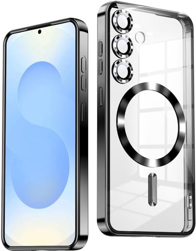 Hoesje Geschikt voor Samsung Galaxy A57 Hoesje Zwart - Geschikt voor MagSafeTelefoonhoesje - soft siliconen Backcover