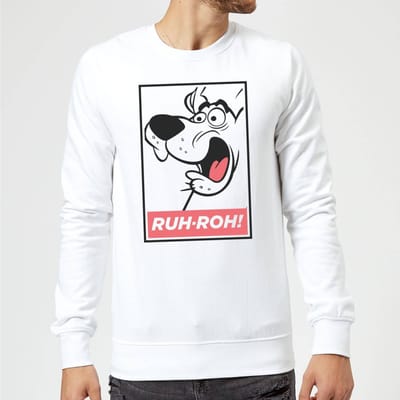 Scooby Doo Ruh-Roh! Sweatshirt - White - S