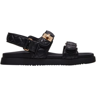 Steve Madden Mona-q Sandals Quilted Size: 36 | Sandals Outlet | Dames | Zwart