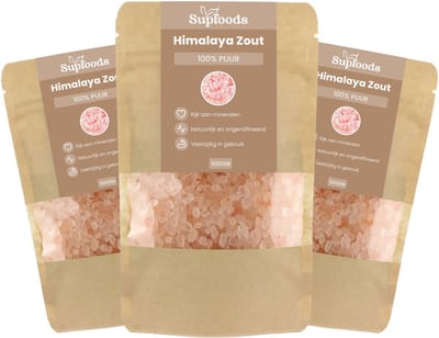 Himalaya Zout 100% Puur - 2000gram - Ideaal als Natuurlijk Keukenzout, Ontspannend Badzout of Gezichtsscrub - Himalaya Zout Grof - Steenzout