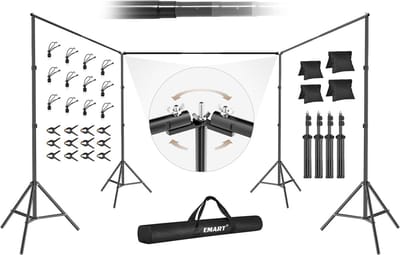 Fotobackground Standaard 9 x 2,1m met 308° Rotatiesysteem voor Fotostudio