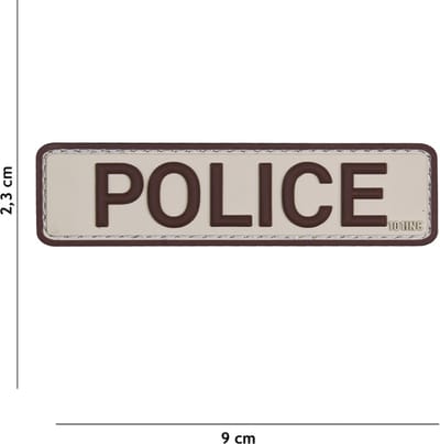 101 Inc Embleem 3D Pvc Police Beige  18038