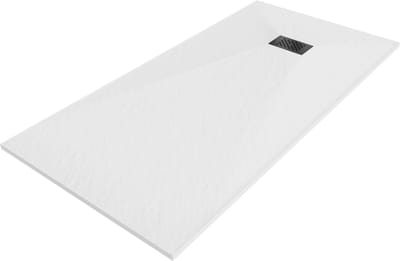 Mexen Hugo rechthoekige douchebak SMC 170 x 90 , wit, zwarte afdekking - 42109017-B