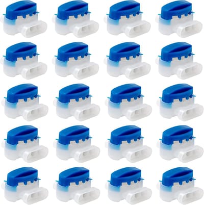 20 Pieces Robot Lawnmower Cable Connectors Waterproof Cable Clamp with Gel Padding for Robotic Lawnmower Garden - ShopVlot
