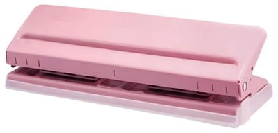 6-gaats metalen perforator - A5 A6 A7 6-gaats ringperforator - met positioneringsmarkeringen - 5 mm gatdiameter - DIN A5 6-gaats perforator - geschikt voor agenda's, notitieboekjes en ringbanden