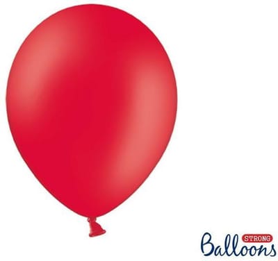 """Strong Ballonnen 30cm, Pastel Poppy rood (1 zakje met 100 stuks)"""