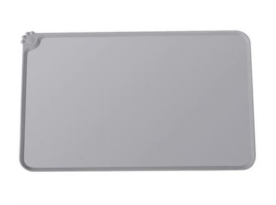 Nixnix® - Dieren voeder mat - Siliconen - 55cm x 38cm - Grijs - Maat L