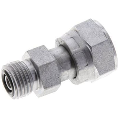 UN 11/16''-16 x UNF 9/16''-18 F/M Verzinkt Stalen Neusstuk ORFS 630 Bar - Hydrauliek