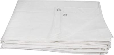 Stevig Zeil - Beschermhoes - Buiten Beschermen - Waterdicht UV-bestendig - 4 x 5 meter - Wit