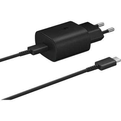 Samsung USB-C Snellader 25W + Kabel Black
