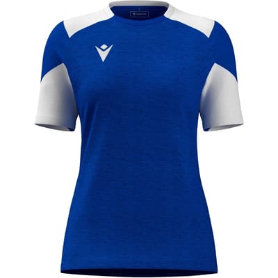 Macron Glory Sphinx Shirt Korte Mouw Dames - Royal / Wit | Maat: 3XL