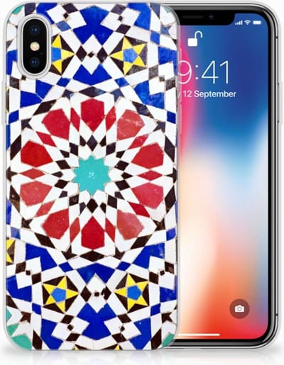 Apple iPhone X | Xs TPU Siliconen Hoesje Mozaïek