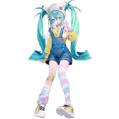 16CM Hatsune Miku Figuur Anime Noodle Stopper Proportioneel Menselijk Lolly Virtuele Anker Model Speelgoed Kawaii Meisje Actiefiguren with box blue