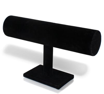 Rek Voor Sieraden - Sieradenstandaard - Vertoon Huis Organiser Houder - Tafeltop Hangen Organiser - Armband houder - Sieradenstandaard - Geschikt voor sieraden, horloges en kettingen - 23×7cm - Zwart