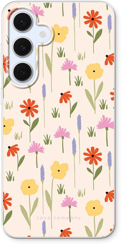 Case Company® - Hoesje geschikt voor Samsung Galaxy S24 FE hoesje - Floral - Soft Cover Telefoonhoesje - Bescherming aan alle Kanten en Schermrand